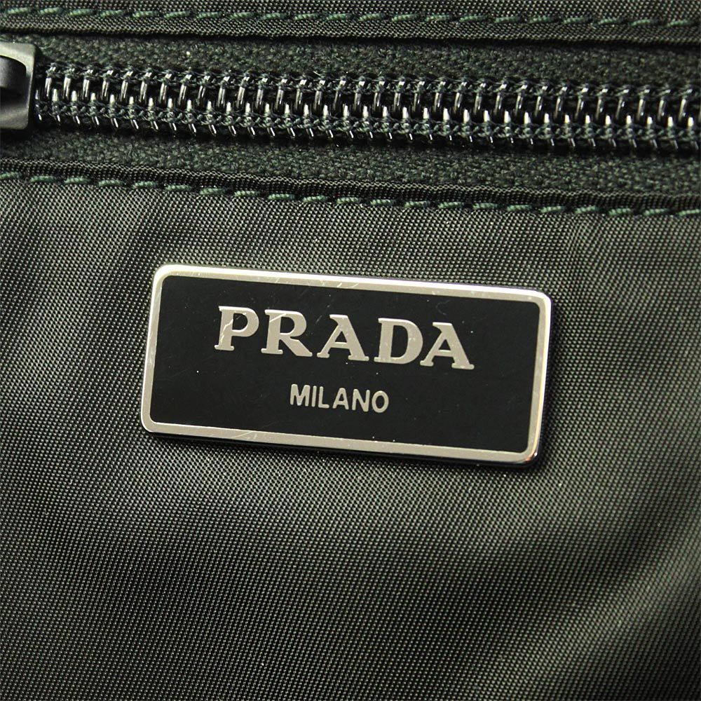 Prada Pistol Pattern Nylon Backpack Blue Multicol… - image 8